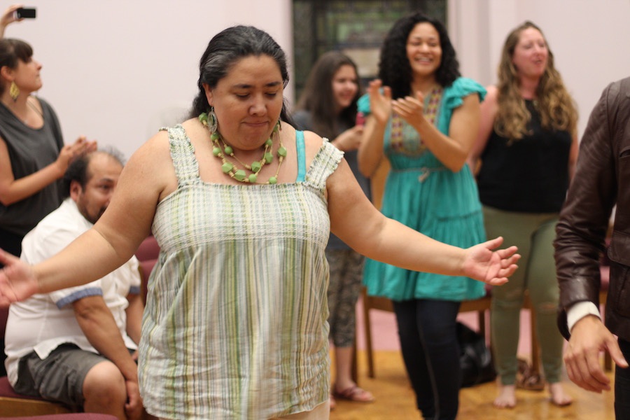 ULA Member and NHPS Advocate Fatima Rojas lets the music take her.