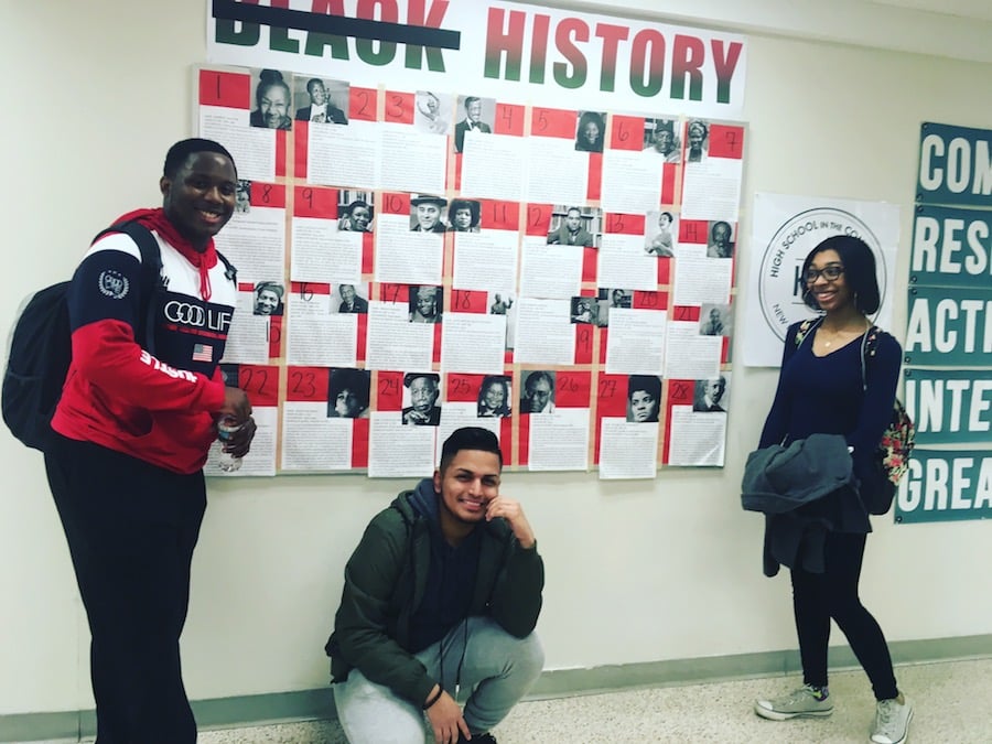  From left to right: students Tyron Houston, Mike Pauta, and Jano Johnson.  