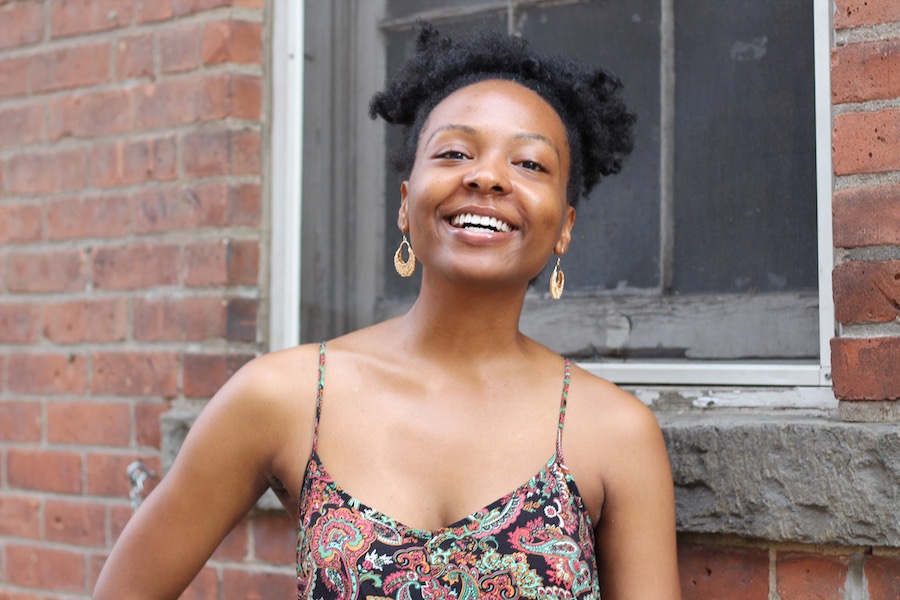  Paige after an interview at Koffee? on Audubon earlier this month. Lucy Gellman Photo.  