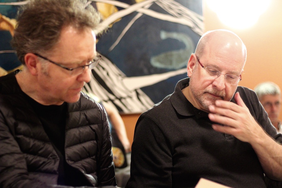 Craig Newick and ERCMT Chair David Budries on Monday night.
