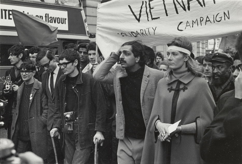 Lewis Morley, Vanessa Redgrave and Tariq Ali at Protest March, 1968, gelatin silver print, Yale Center for British Art, Gift of Dr. J. Patrick and Patricia Kennedy